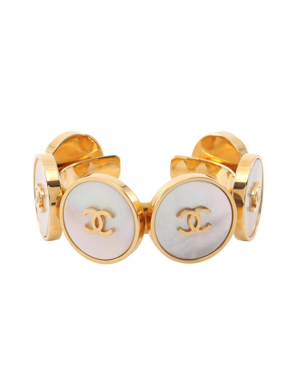 Chanel Cc Logo Bracelet Metal #347195C25B